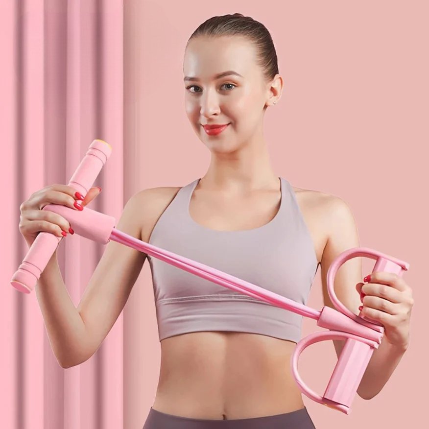 Bande Elastique - YogaPedalPuller™ - Rose - Accessoires Bien Être