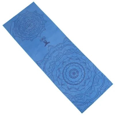 Tapis pour le Yoga - YogaPrintMat™ - Mandala Bleu - Accessoires Bien Être